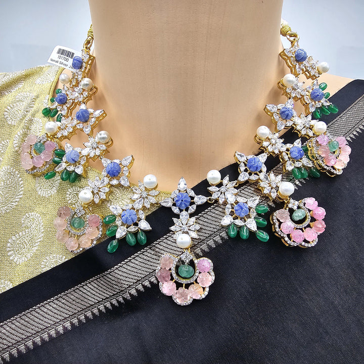 Pastel color beads necklace