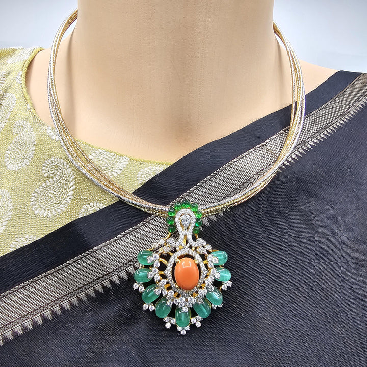 coral Pendant set