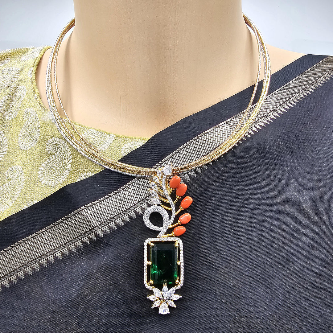 Coral Pendant set