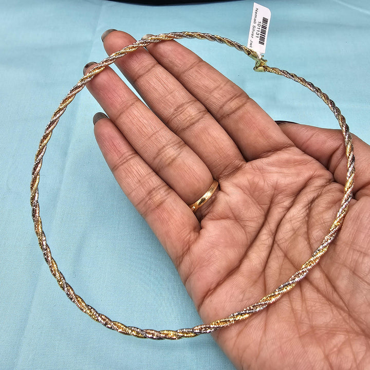 Tri-color Twisted Italian hasli