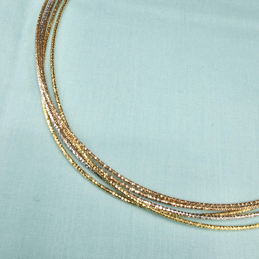 5 strands Silver Hasli
