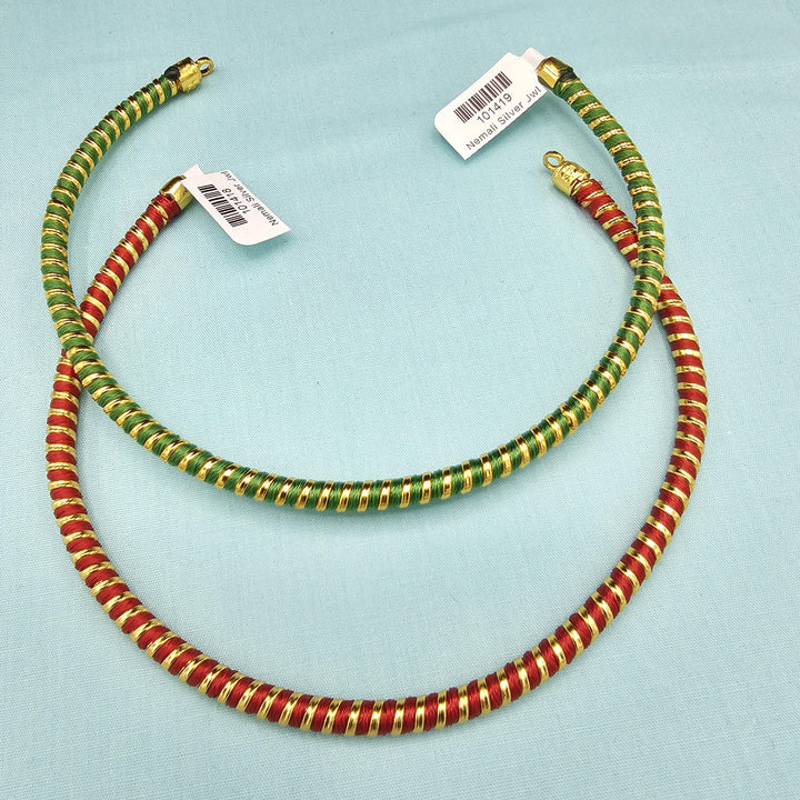 Silver Hasli- Red / Green