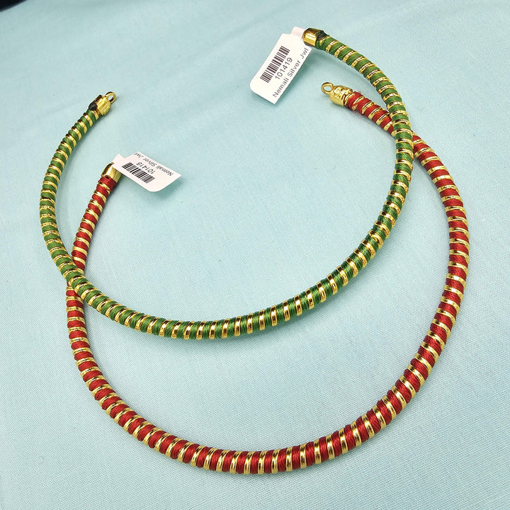 Silver Hasli- Red / Green