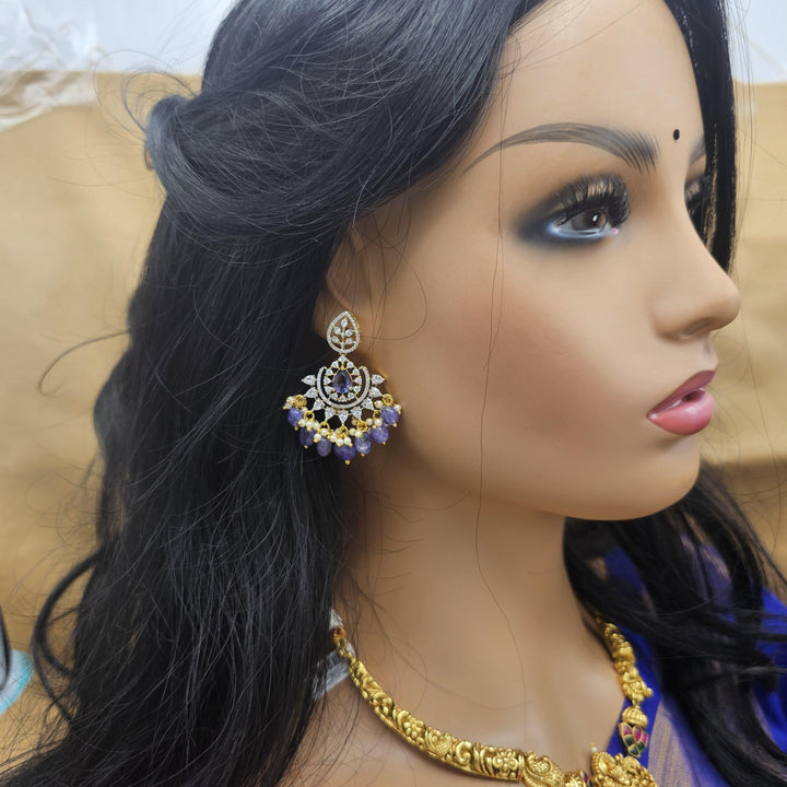 Tanzanite Silver earring