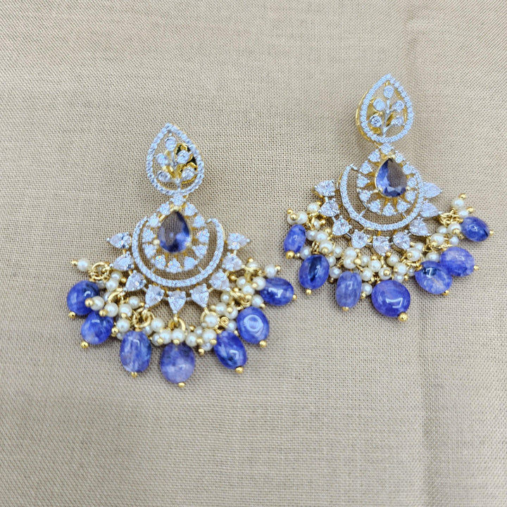 Tanzanite Silver earring