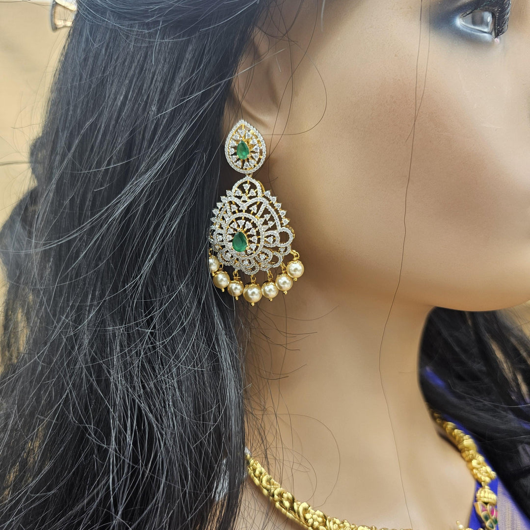 Party-wear Silver earring