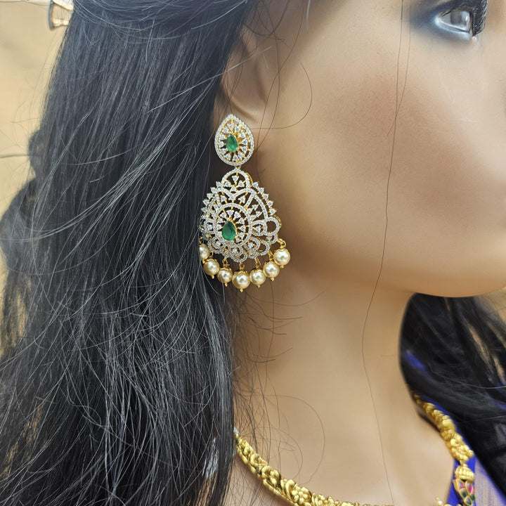 Party-wear Silver earring