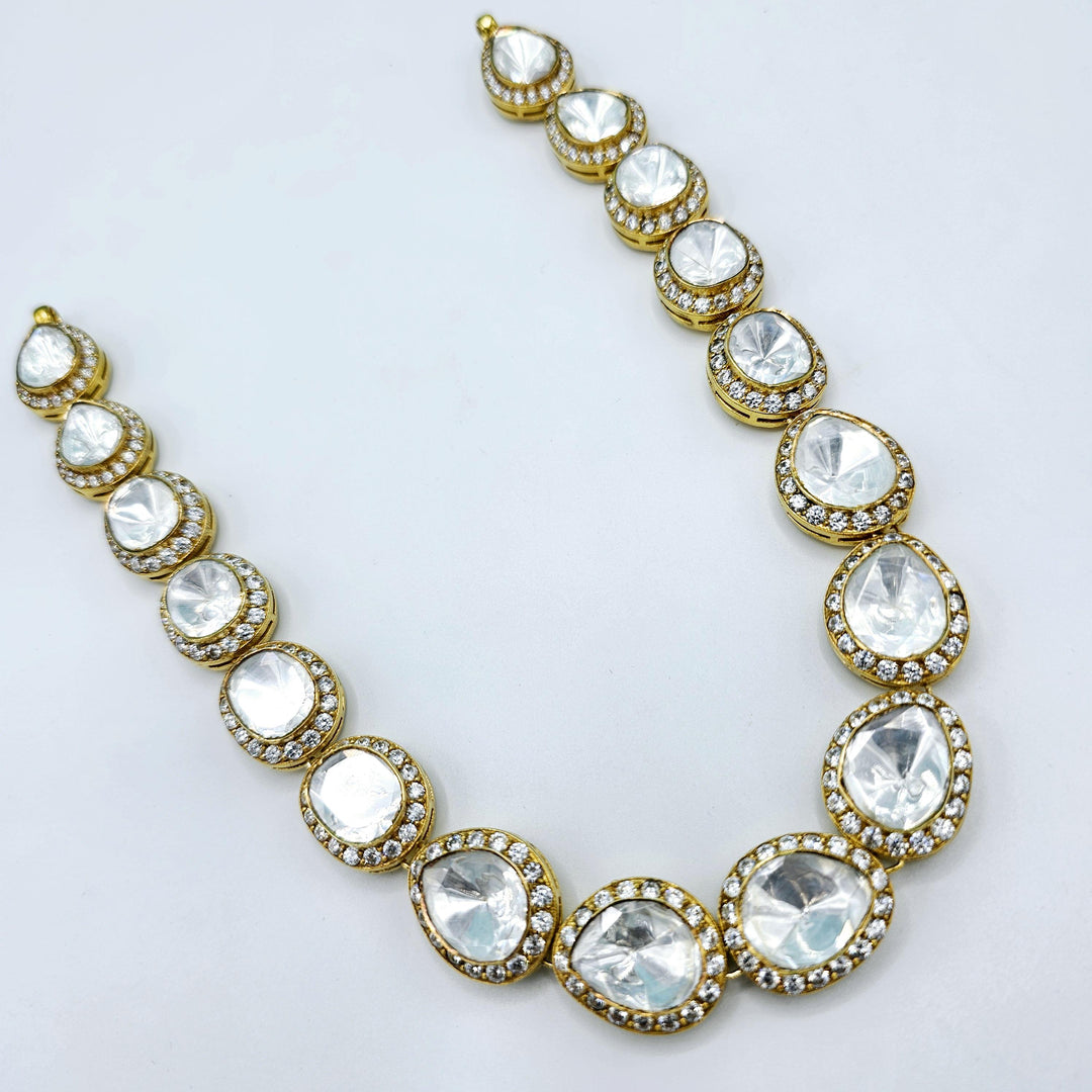 Silver Moissnaite necklace