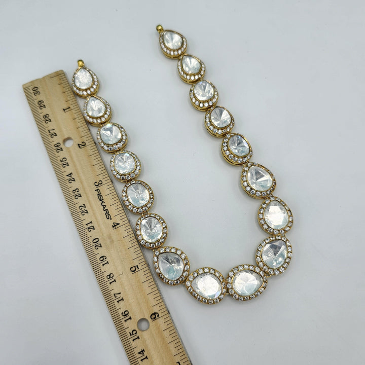 Silver Moissnaite necklace