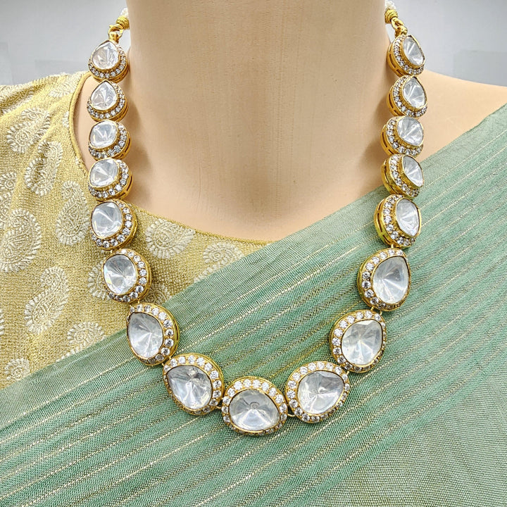 Silver Moissnaite necklace