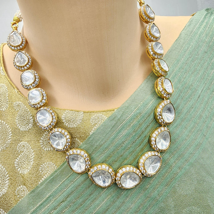 Silver Moissnaite necklace