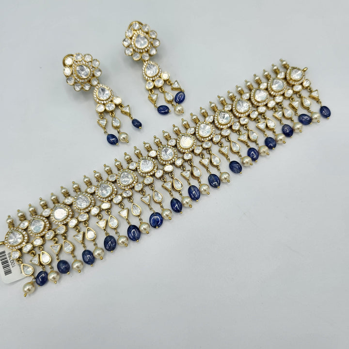 Tanzanite Moissanite choker