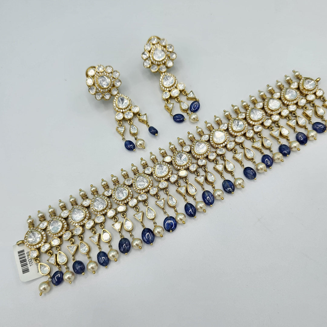 Tanzanite Moissanite choker