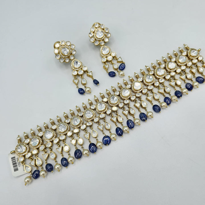 Tanzanite Moissanite choker
