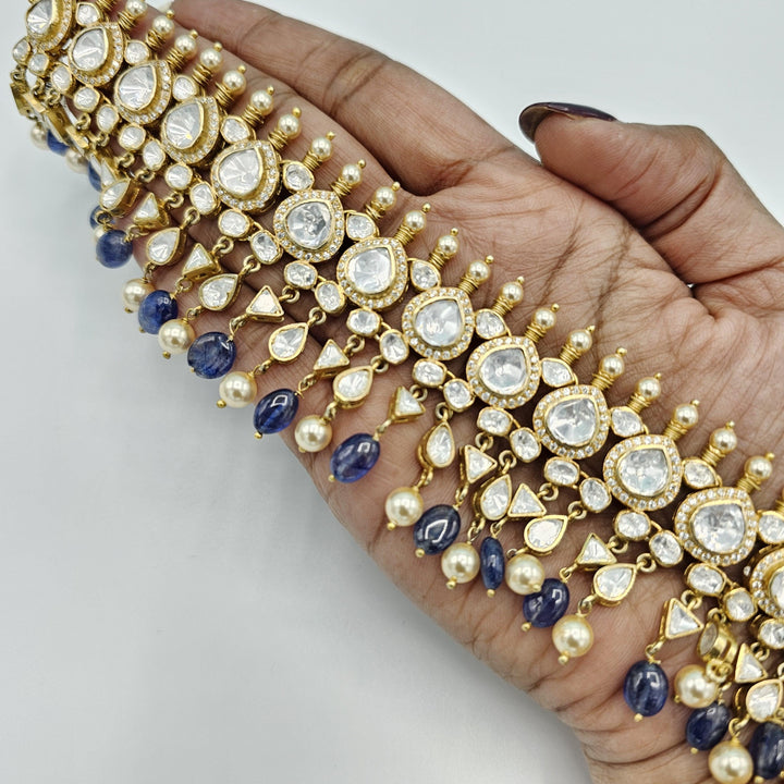 Tanzanite Moissanite choker