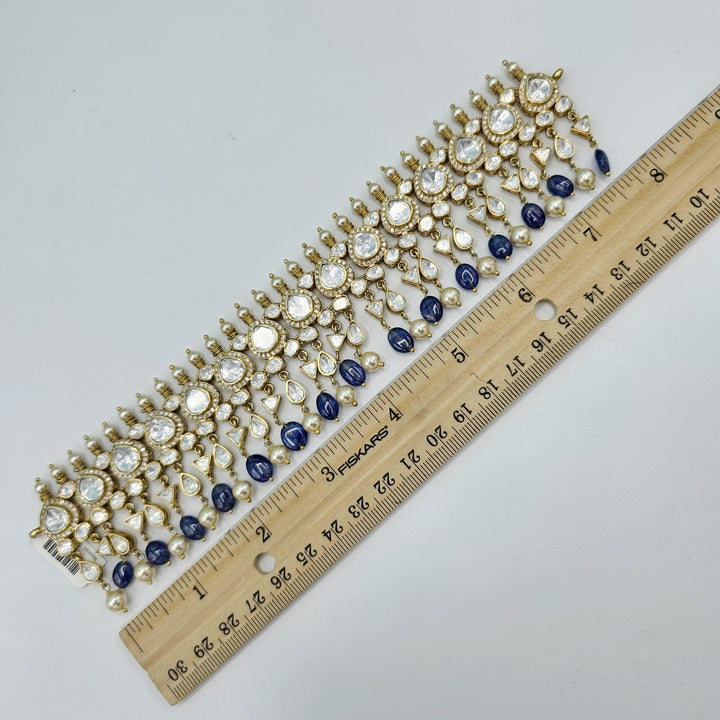 Tanzanite Moissanite choker