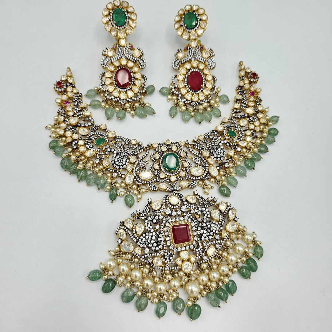 Victorian mozo necklace set