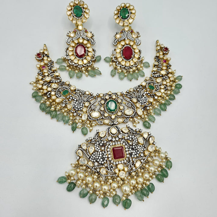 Victorian mozo necklace set
