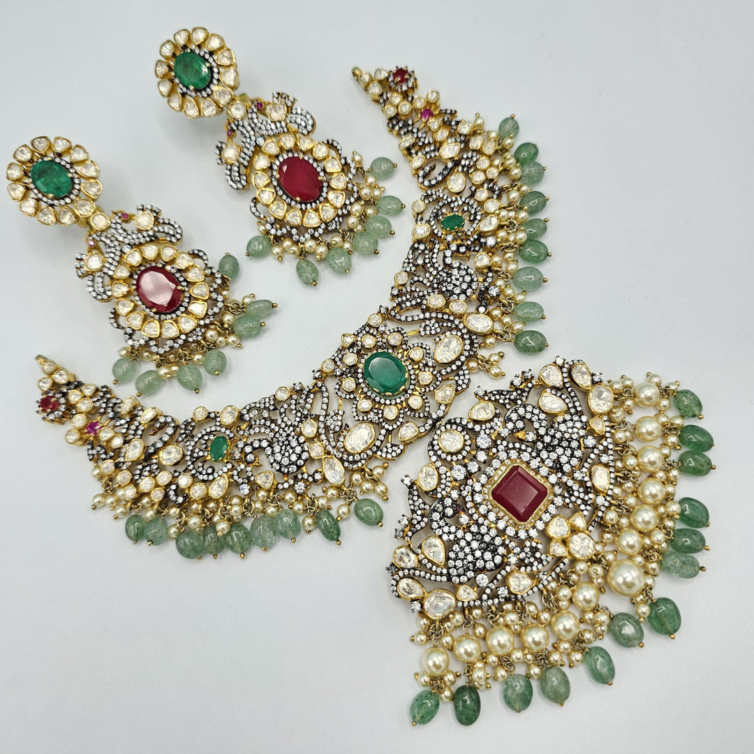 Victorian mozo necklace set