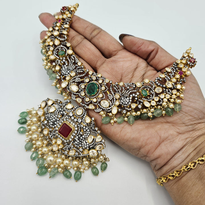 Victorian mozo necklace set