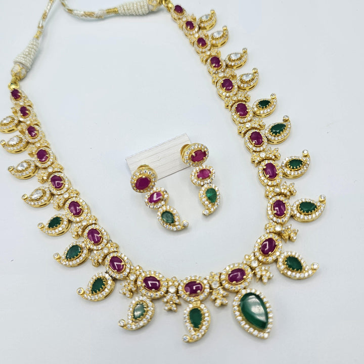 92.5 Ruby, emerald Mozo set
