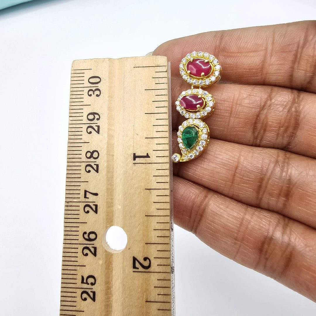 92.5 Ruby, emerald Mozo set