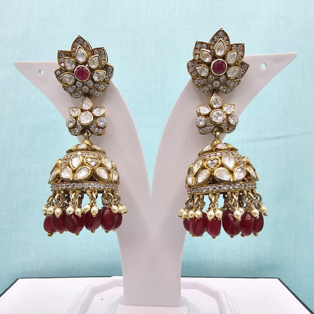 Pink Victorian Jhumka