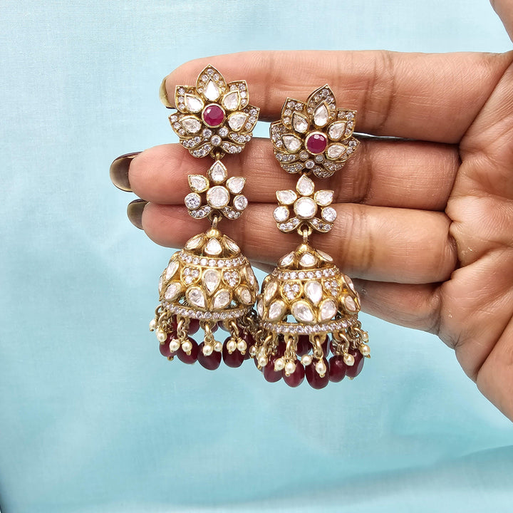 Pink Victorian Jhumka
