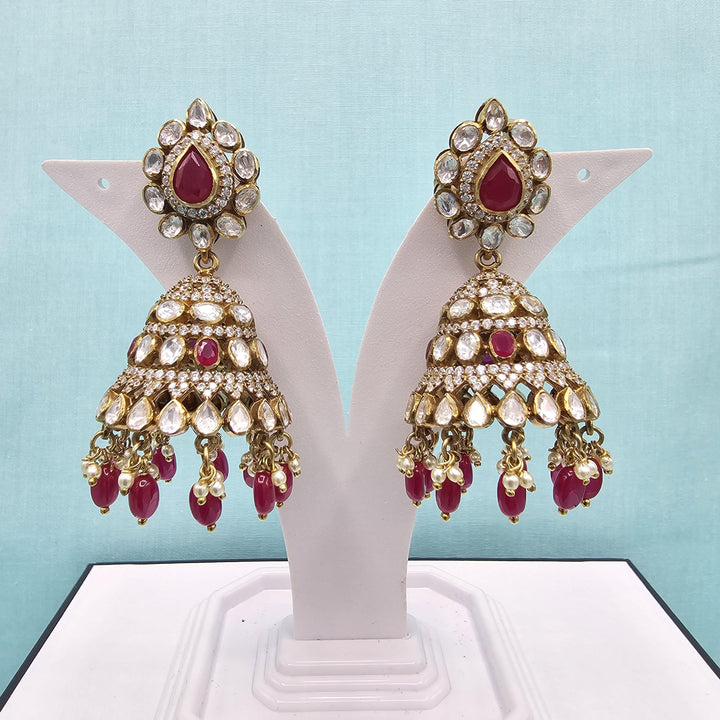Victorian Pink antique jhumka