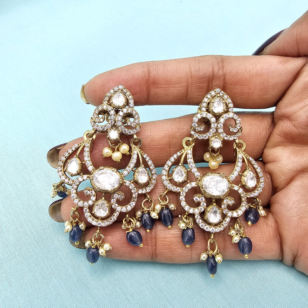 Tanzanite bali earrings