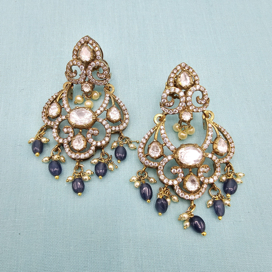 Tanzanite bali earrings