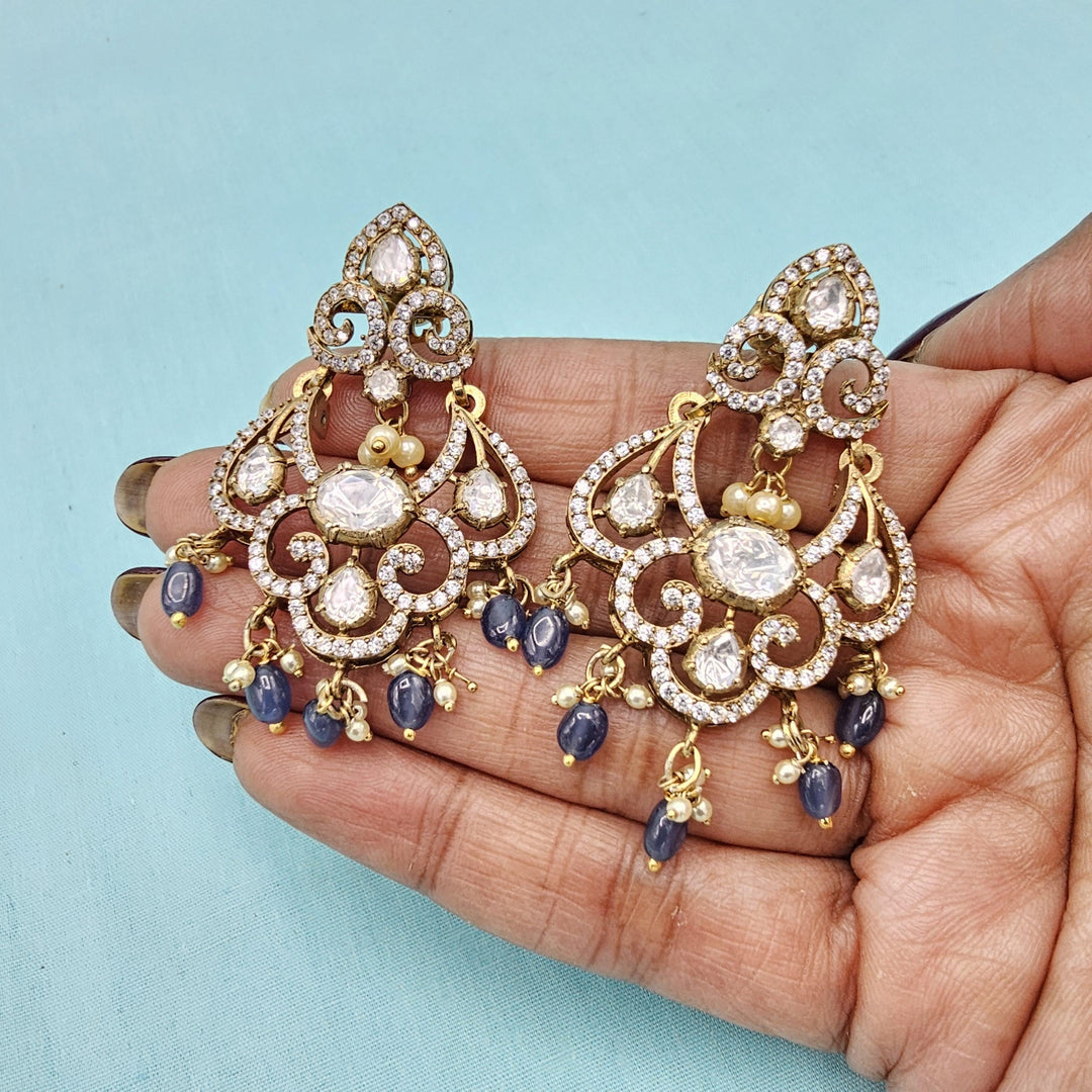 Tanzanite bali earrings