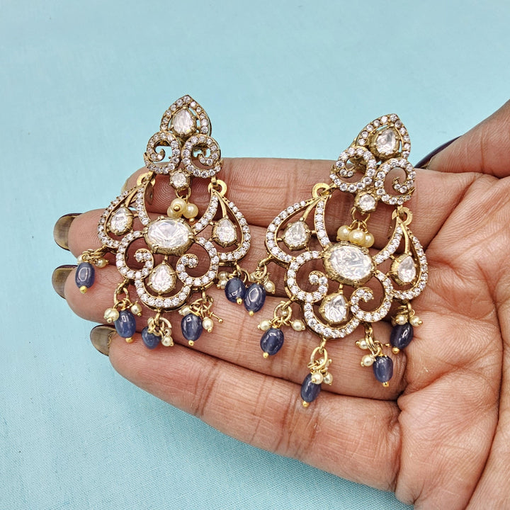 Tanzanite bali earrings