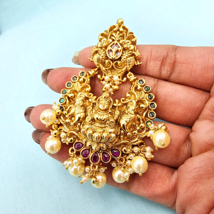 Silver Lakshmi Deep Nakshi Bali