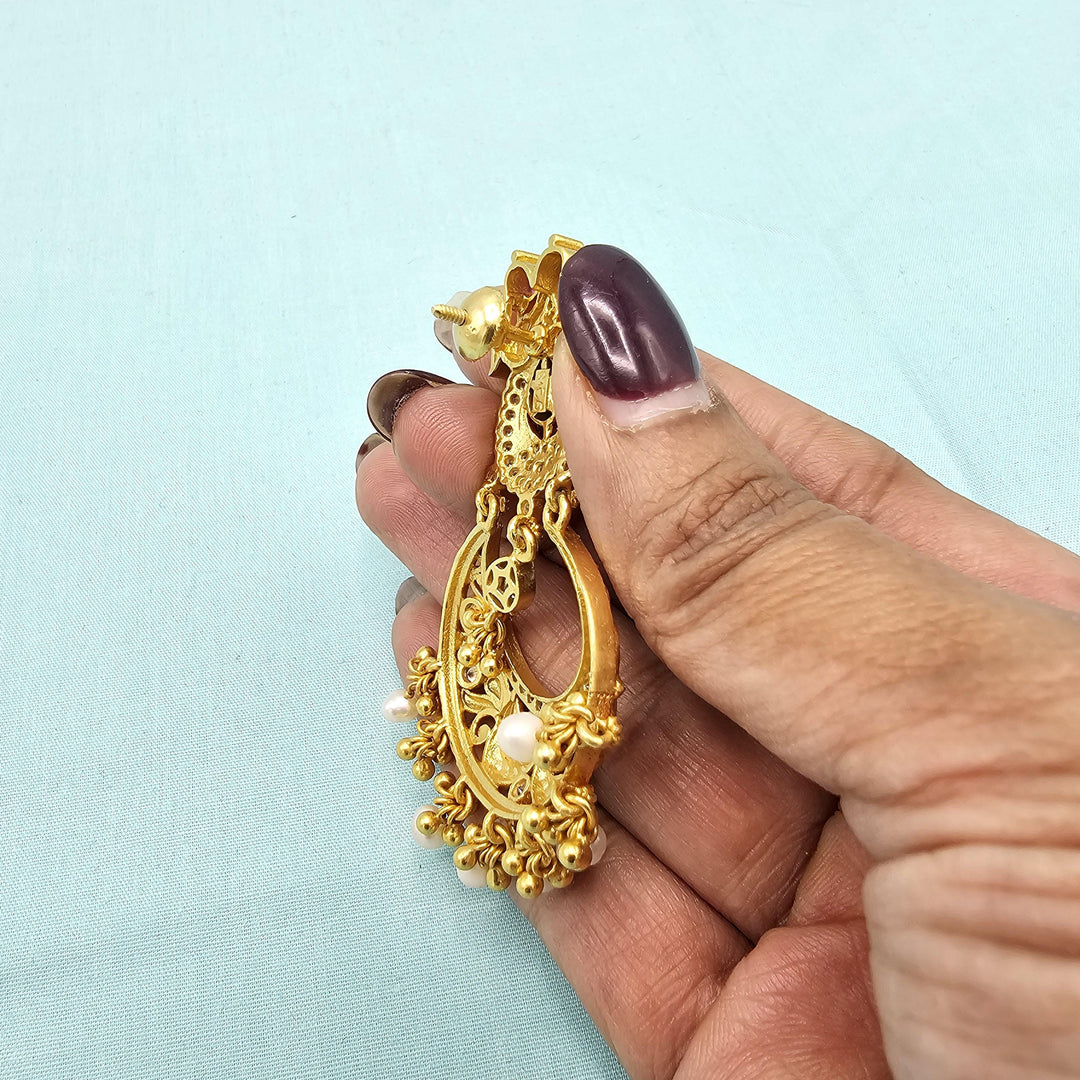92.5 Silver CZ Nakshi Bali