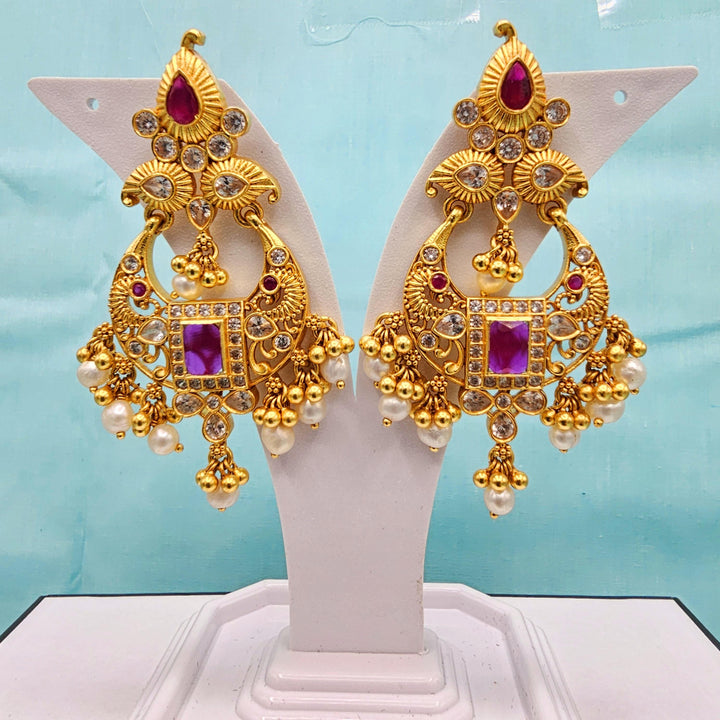 Silver Ruby Nakshi Bali