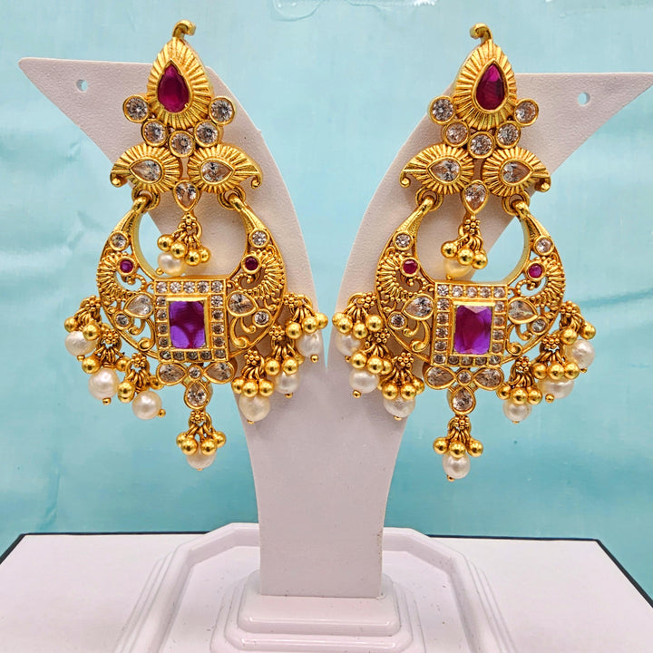 Silver Ruby Nakshi Bali