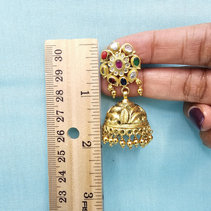 92.5 Navratna Nakshi jhumka
