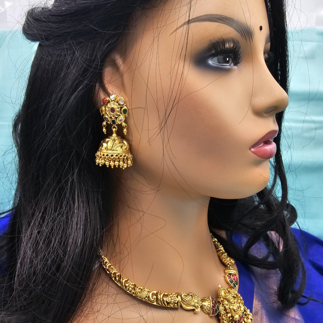 92.5 Navratna Nakshi jhumka