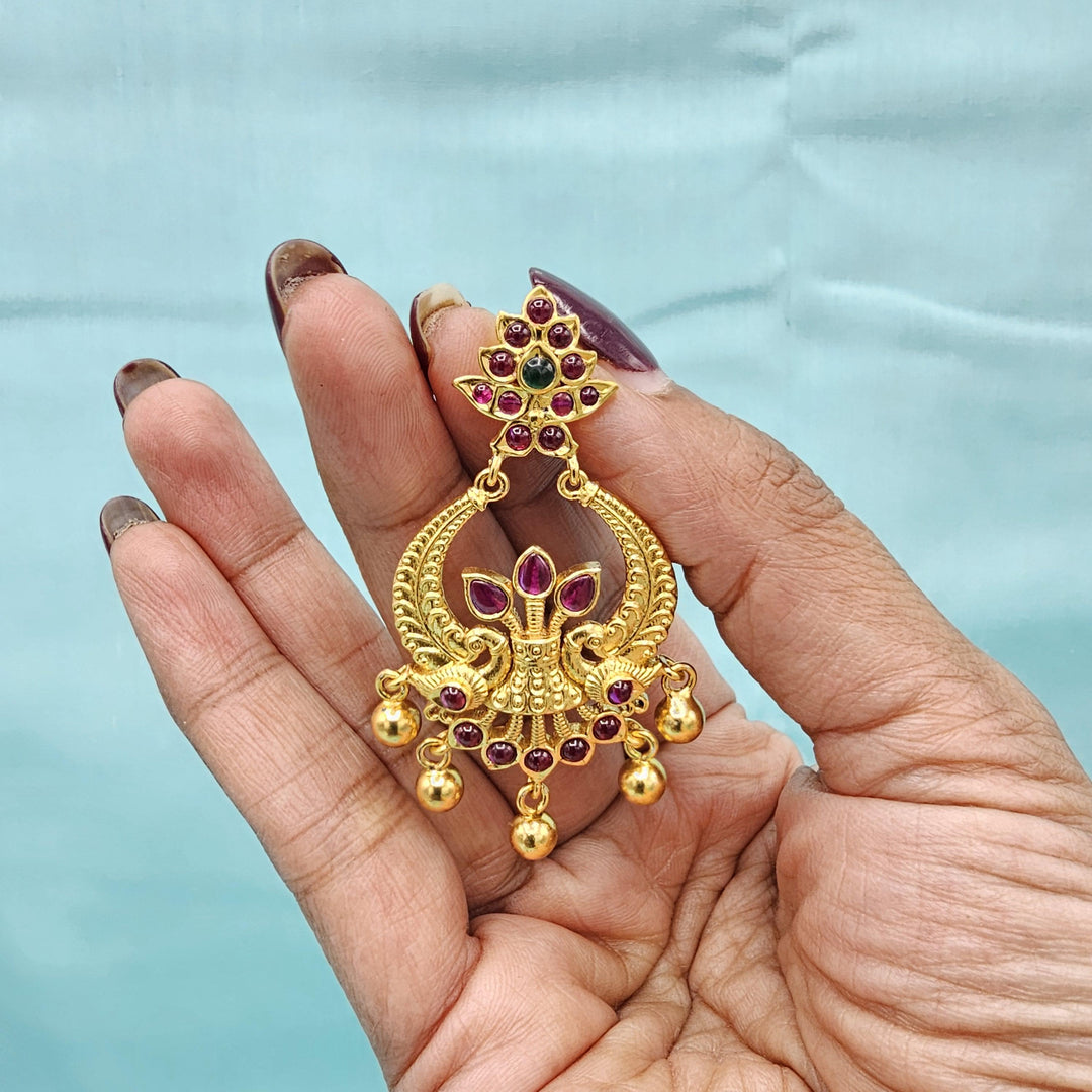 92.5 Silver CZ Nakshi Bali