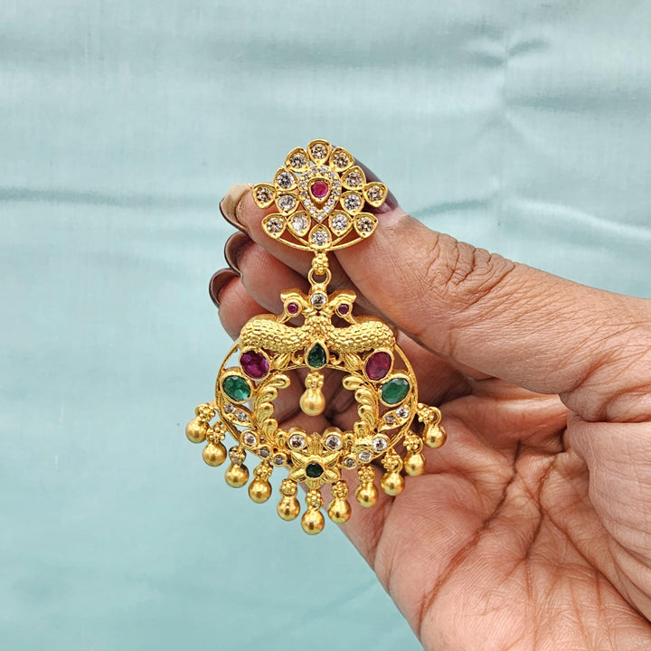 92.5 Silver CZ Nakshi Bali