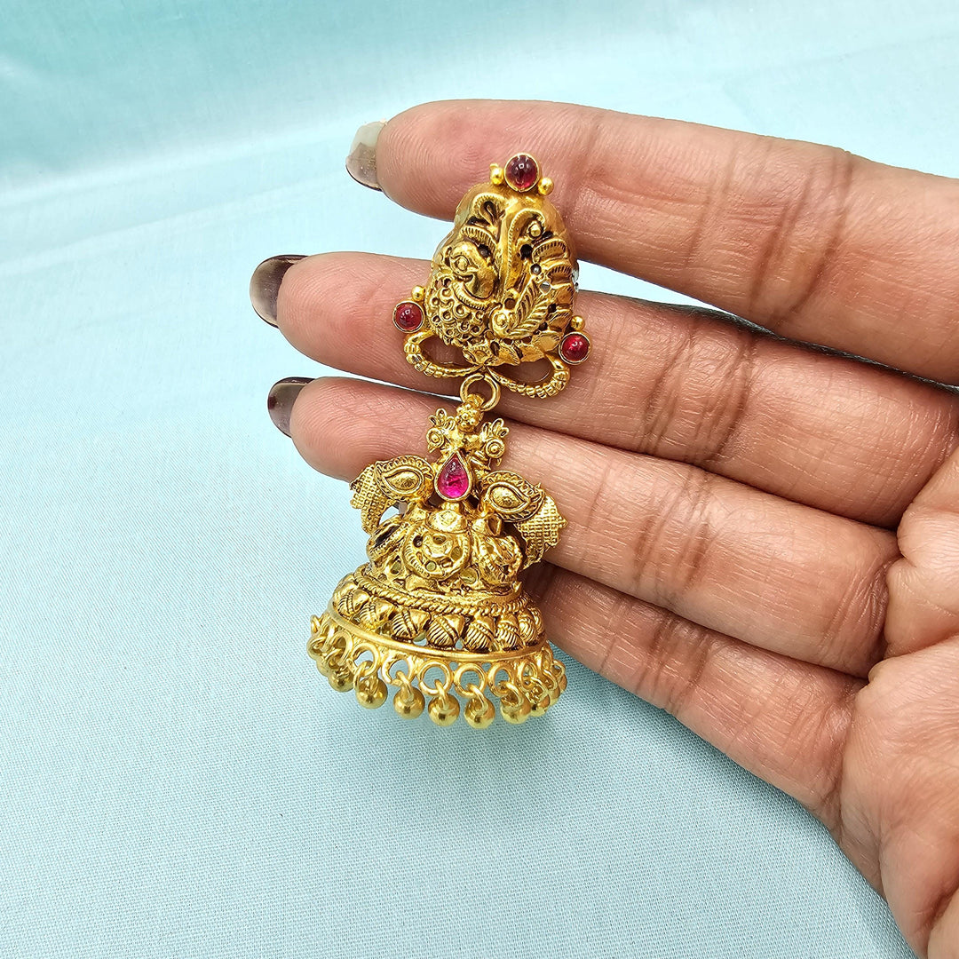 92.5 Silver Nakshi Jhumka