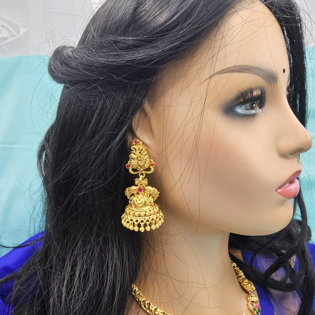 92.5 Silver Nakshi Jhumka
