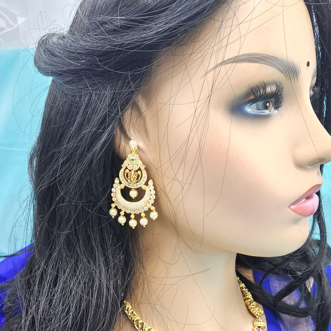 92.5 Silver CZ Nakshi Bali