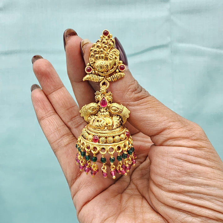 Silver Nakshi Jhumka