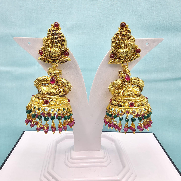 Silver Nakshi Jhumka