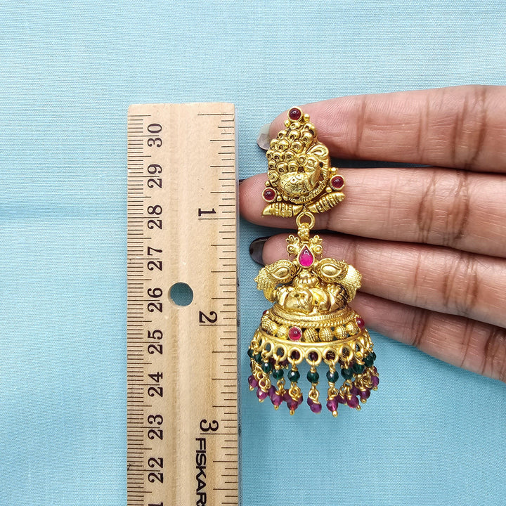 Silver Nakshi Jhumka