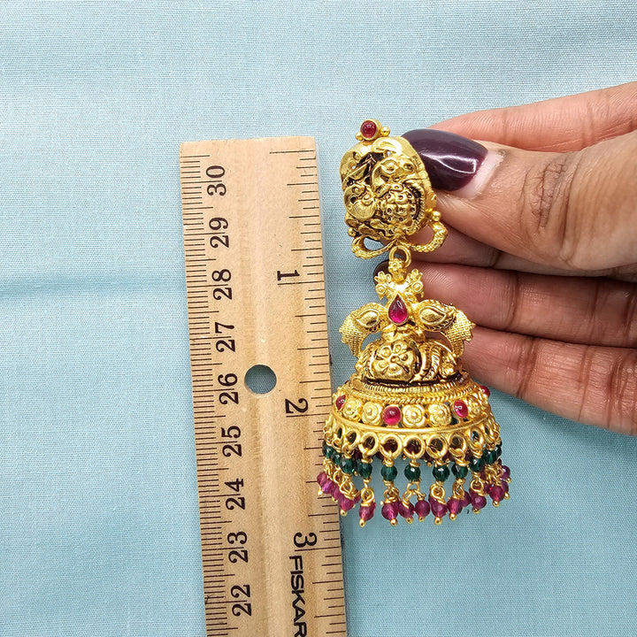 Silver Nakshi Jhumka