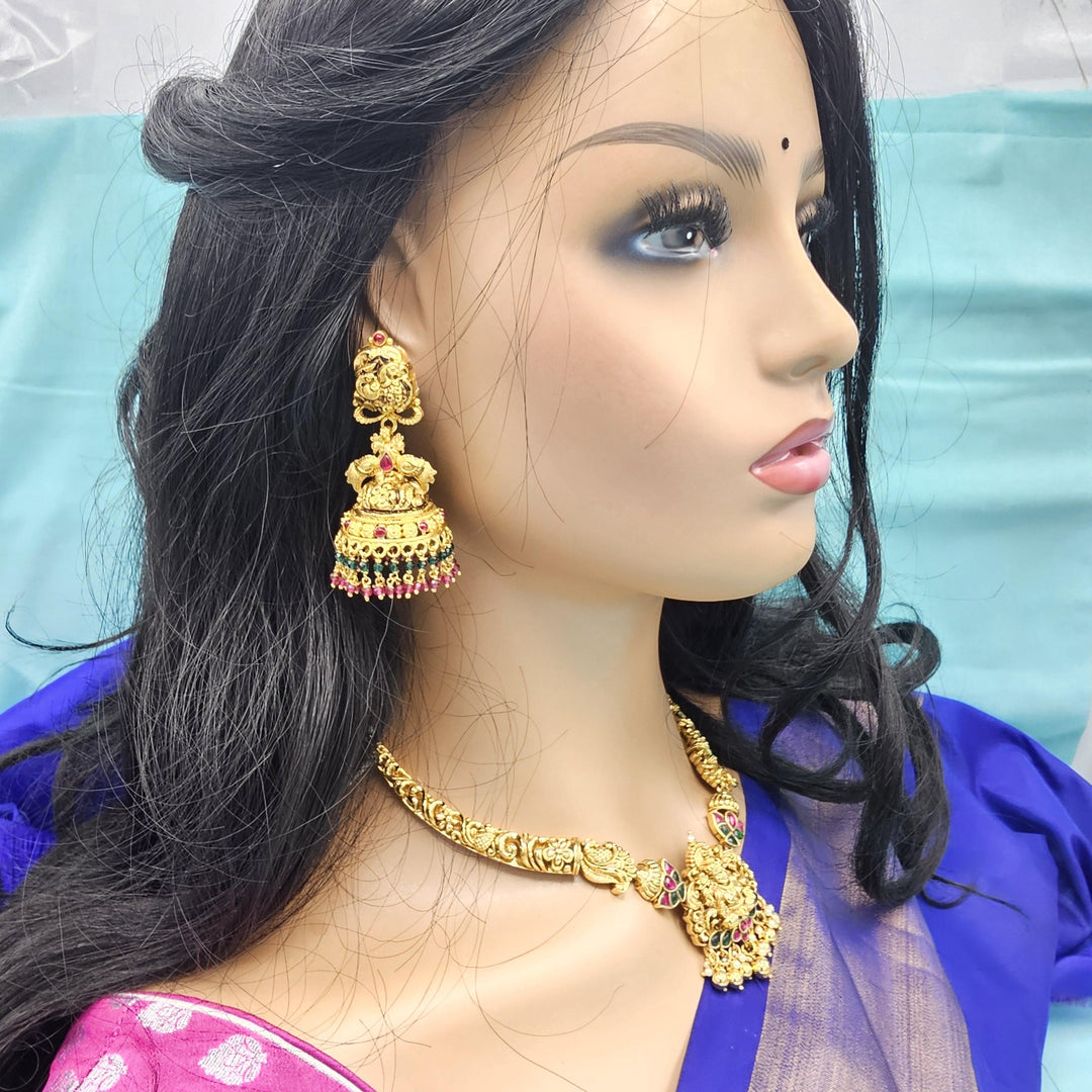 Silver Nakshi Jhumka
