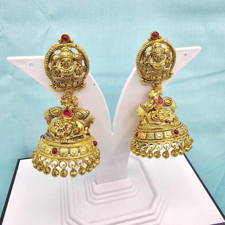 Silver Lakshmi Jhumka